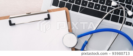 Doctor stethoscope medical top view doctor flatlay stethoscope medical doctor Doctor stethoscope medical top view doctor flatlay stethoscope medical doctor 93980713