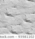 Old White Brick Wall. Seamless Tileable Texture. 93981102
