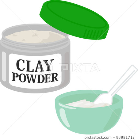 clay powder in a jar clay powder in a jar 93981712