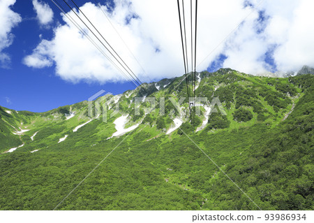 Fresh green Tambodaira Tateyama Ropeway Fresh green Tambodaira Tateyama Ropeway 93986934