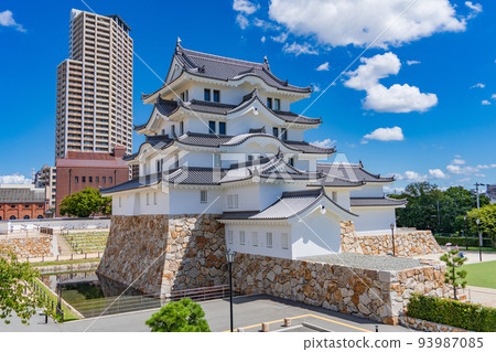 Amagasaki City, Hyogo Prefecture Restored Amagasaki Castle Keep 93987085
