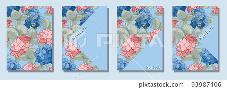 Vector templates for cover pages. Universal abstract floral cover layout. Suitable for notebooks, books, diaries, catalogs, etc Vector templates for cover pages. Universal abstract floral cover layout. Suitable for notebooks, books, diaries, catalogs, etc 93987406