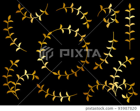 葉裝飾套裝金 葉裝飾套裝金 93987820