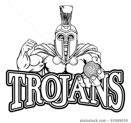 Spartan Trojan Golf Sports Mascot Spartan Trojan Golf Sports Mascot 93989030