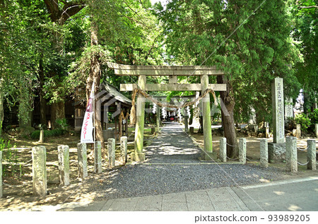 Ikushina Shrine, a power spot in Ota City, Gunma Prefecture 93989205