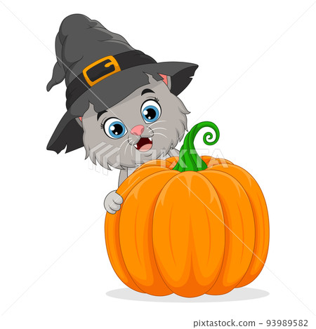 Free Stock Photo of Halloween Cat Icon Means Trick Or Treat And Autumn