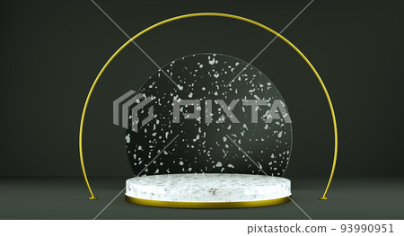 Abstract white background with geometric shape stage for product. minimal concept. 3d rendering Abstract white background with geometric shape stage for product. minimal concept. 3d rendering 93990951