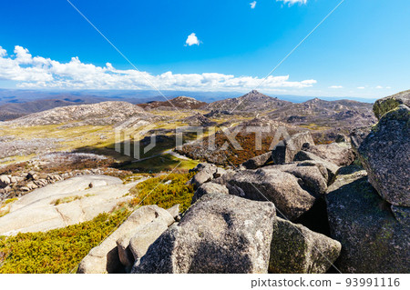 Mt Buffalo Cathedral Rock View in Australia Mt Buffalo Cathedral Rock View in Australia 93991116