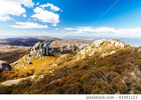 Mt Buffalo Cathedral Rock View in Australia Mt Buffalo Cathedral Rock View in Australia 93991121