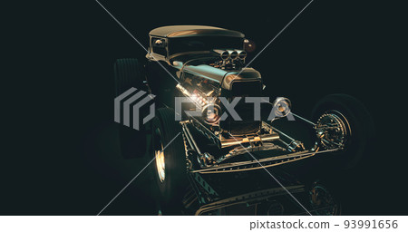 Hot Rod 3D render Hot Rod 3D render 93991656