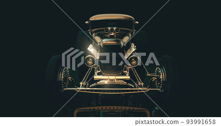 Hot Rod 3D render Hot Rod 3D render 93991658