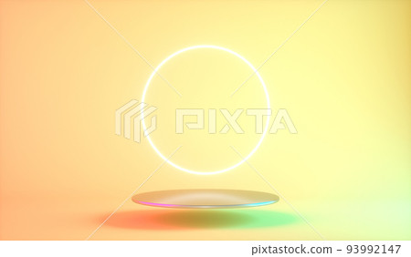 Podium background for presentation, 3d render 93992147