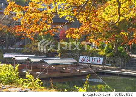 Arashiyama in autumn, if you take a pleasure boat Arashiyama in autumn, if you take a pleasure boat 93993688