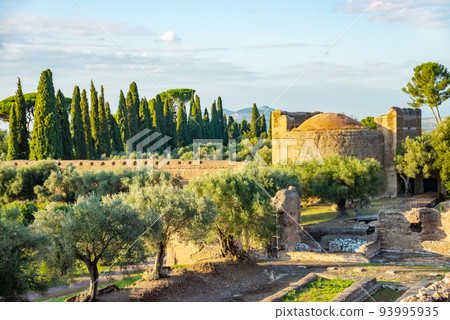 Villa Adriana or Hadrian's Villa. Roman archaeological complex at Tivoli, Italy Villa Adriana or Hadrian's Villa. Roman archaeological complex at Tivoli, Italy 93995935