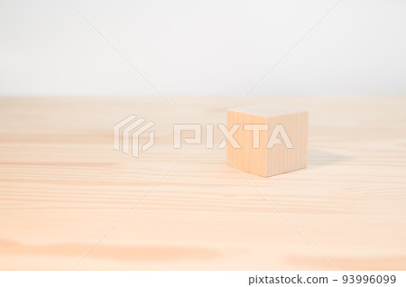 One wooden cube for your text, icons, sign and symbols to create your creative concepts. Mock up blank wooden cube, block. One wooden cube for your text, icons, sign and symbols to create your creative concepts. Mock up blank wooden cube, block. 93996099