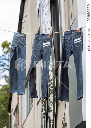 Shoot the hanging jeans of Kojima Jeans Street 93996839