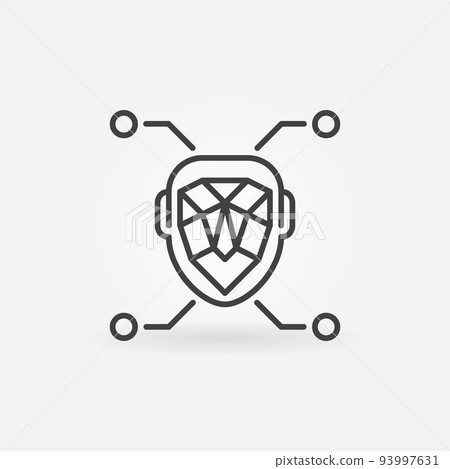 Face Recognition or Detection linear vector concept icon Face Recognition or Detection linear vector concept icon 93997631