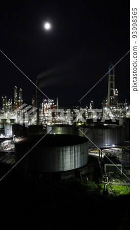 ENEOS和歌山煉油廠夜景，從西北側橘子田的農道上拍攝 93998565