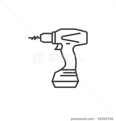 Electric Screwdriver outline vector icon or design element Electric Screwdriver outline vector icon or design element 93998790