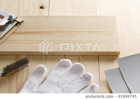 DIY工具 木頭和砂紙 DIY工具 木頭和砂紙 93999745