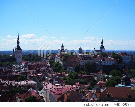 Estonia Tallinn's old town surrounded by walls 94000952