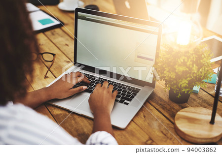 Creative entrepreneur hands typing on laptop, browsing internet and searching startup business ideas online. Ambitious, motivated and determined remote blogger, student or freelancer with online blog Creative entrepreneur hands typing on laptop, browsing internet and searching startup business ideas online. Ambitious, motivated and determined remote blogger, student or freelancer with online blog 94003862