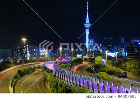 新西蘭最大城市奧克蘭夜景 新西蘭最大城市奧克蘭夜景 94007693