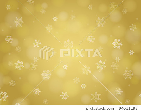 Snowflake background image _ gold 94011195