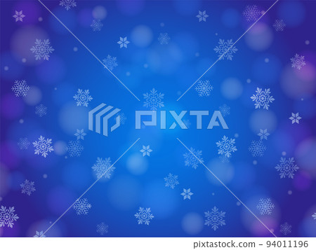 Snow crystal background image _ blue 94011196