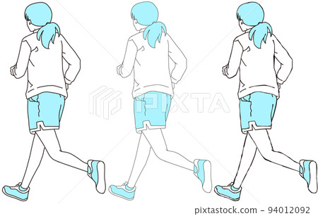 running woman running woman 94012092