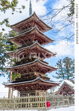 【新潟縣妙仙寺】新潟縣現存唯一的“五層塔”，冬季版 94013147