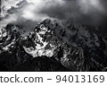 Beautiful snow mountain with Blue Sky from pakistan. 94013169