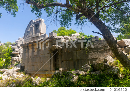 Ruins of gymnasium in Termessos, Antalya province, Turkey 94016220