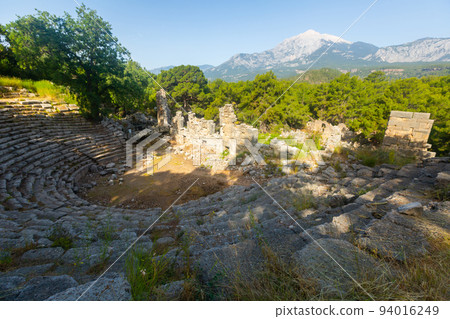 Ruined Roman amphitheatre in Phaselis, Tekirova, Antalya Province, Turkey Ruined Roman amphitheatre in Phaselis, Tekirova, Antalya Province, Turkey 94016249