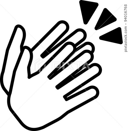 Simple and cute illustration of applause 94016768