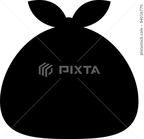 垃圾袋的簡單單色插圖 垃圾袋的簡單單色插圖 94016770