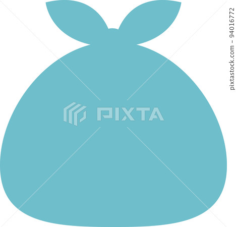 垃圾袋的簡單單色插圖 垃圾袋的簡單單色插圖 94016772