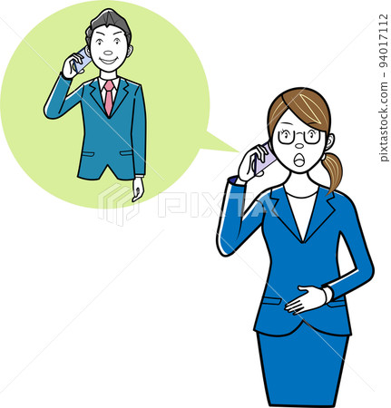 把手機放的女商人 把手機放的女商人 94017112