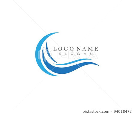 Water wave logo Template Water wave logo Template 94018472