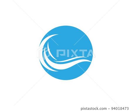 Water wave logo Template 94018473