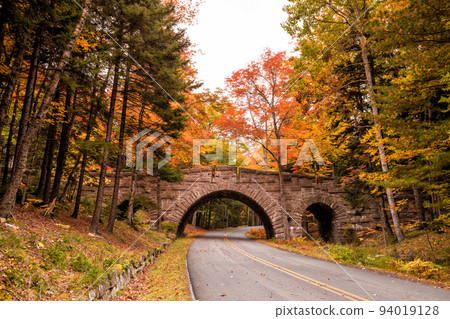Beautiful fall colors of Acadia National Park in Maine Beautiful fall colors of Acadia National Park in Maine 94019128