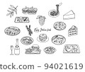vector, vectors, line drawing 94021619