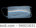 A rainbow on a mask Hope for the corona disaster 94021631