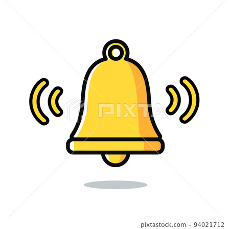 simple bell icon. vector illustration 94021712