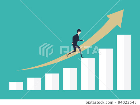 Illustration material of a rapidly growing company 94022543