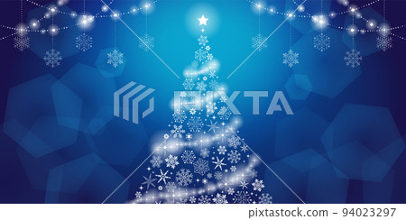 閃閃發光的雪花樹_藍色 (2:1) 閃閃發光的雪花樹_藍色 (2:1) 94023297