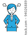 Simple person [angry suit woman] 94026889