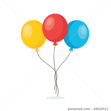 Group of Colorful Balloons. Celebration Party Decorations. vector illustration 94028521