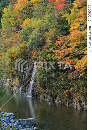 秋山鄉秋山鄉的秋天，金州的中津川溪谷 94030002