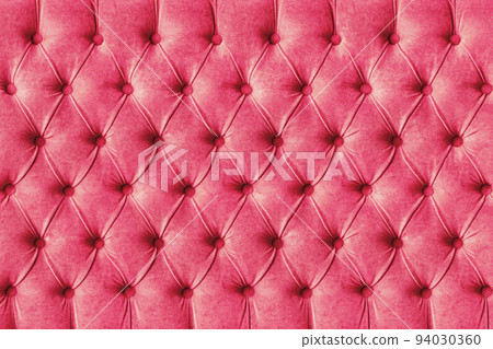Pink capitone velours textile decoration with buttons Pink capitone velours textile decoration with buttons 94030360